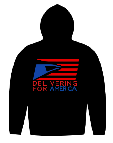 Customizable Postal Hoodie- Delivering for America