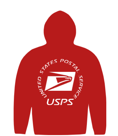 Customizable Postal Hoodie- USPS Throwback